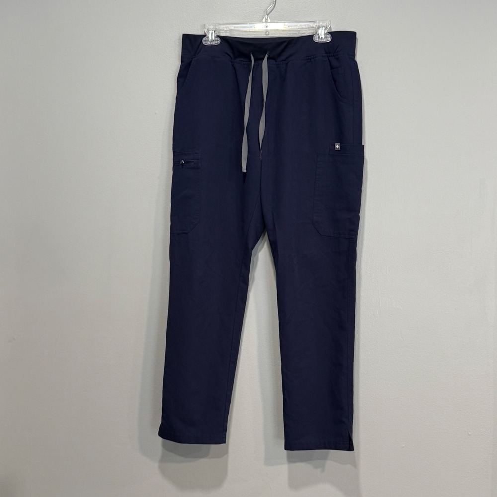 FIGS Technical Collection Navy Blue Scrub Pants yola skinny scrubs Large